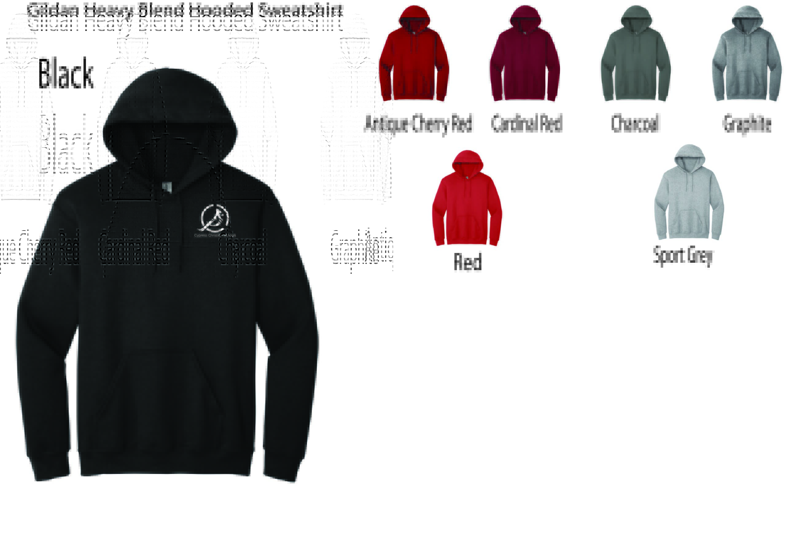 Pullover Hoodie - Gildan Cotton