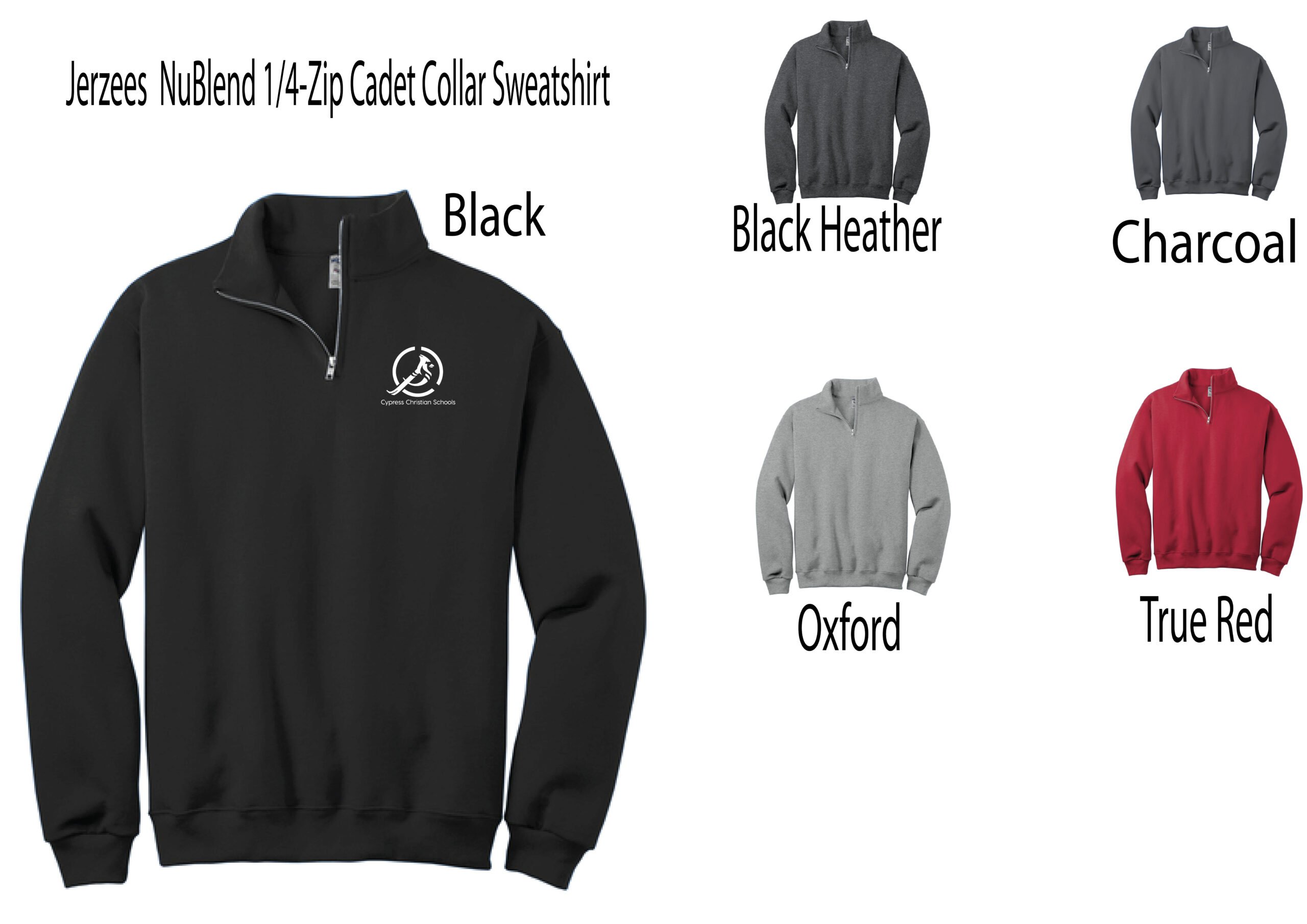 Qtr Zip - Jerzee NuBlend Cadet Collar