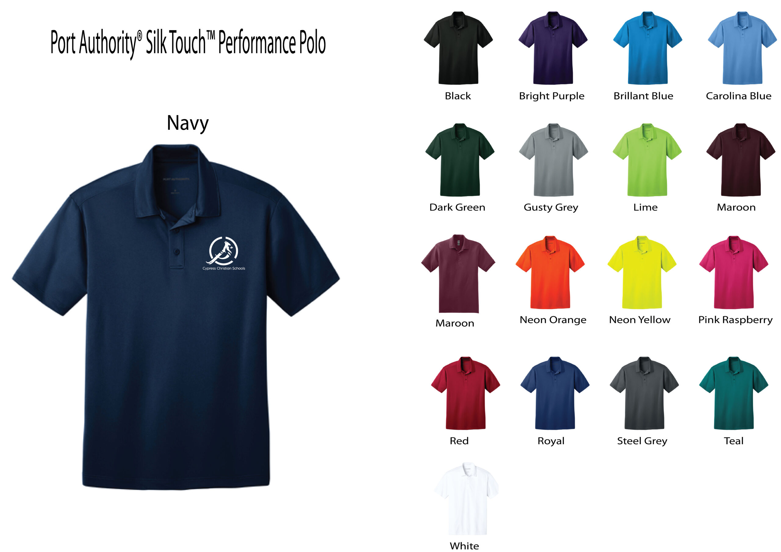 Polo - Port Authority Silk Touch Performance Polo